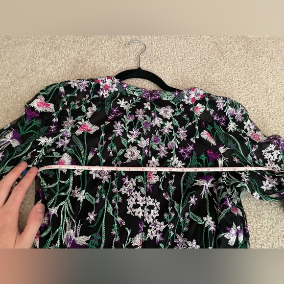 NWOT | Tadashi Shoji, MAIYA EMBROIDERED FLORAL GOWN, Women's Sz 12 - Picture 16 of 16